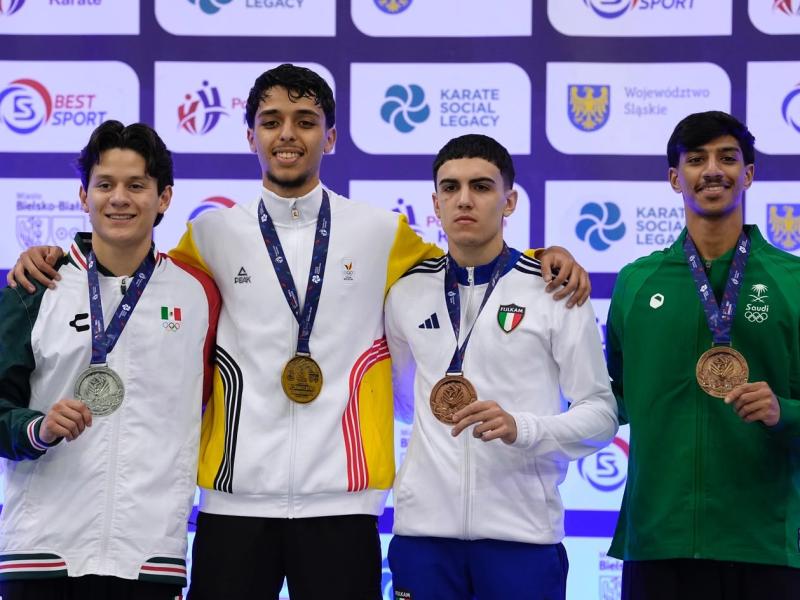 Amin Abdelmalki champion du monde de karaté chez les U21