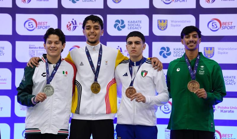 Amin Abdelmalki champion du monde de karaté chez les U21