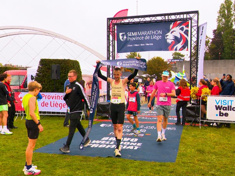 Amaury Paquet s'offre un 5e semi-marathon de la Province de Liège