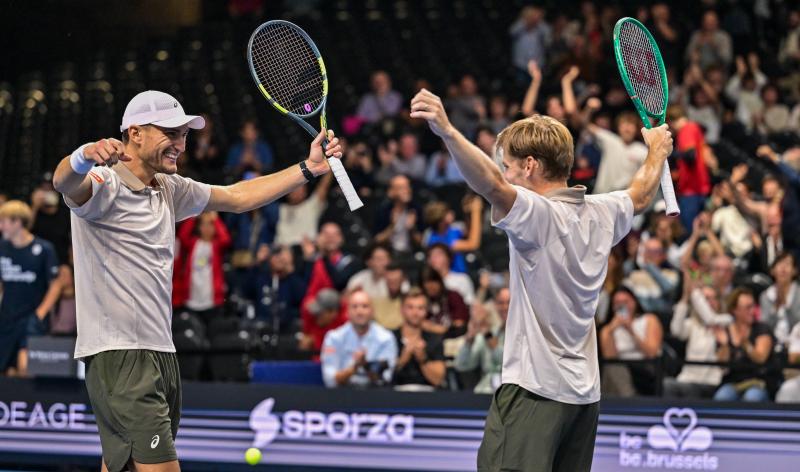 Victoire de la paire Collignon - Goffin à l'Open de Bruxelles