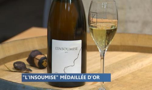 Le crémant 'L'Insoumise' de Vin de Liège joliment primé