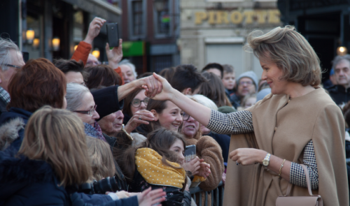 La Reine Mathilde en visite en terre hesbignonne