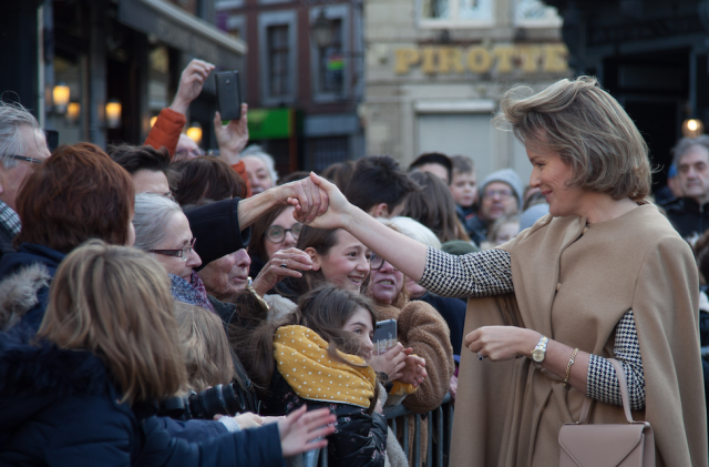 La Reine Mathilde en visite en terre hesbignonne