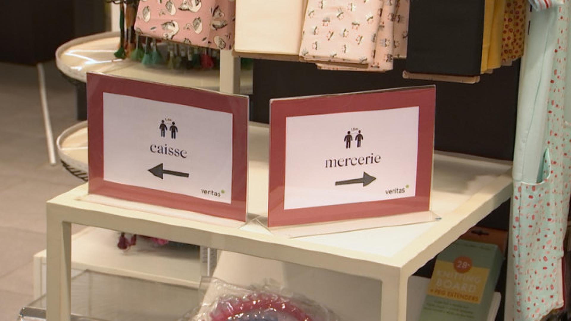 Les merceries prêtes à accueillir les clients lundi