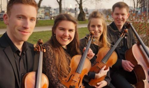 Les musiciens du jeune groupe liégeois Quatuor Légia bientôt en concert à Visé