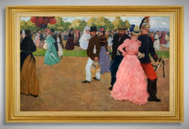Liège chefs d'oeuvre: La promenade du dimanche au Bois de Boulogne (Henri Evenepoel)
