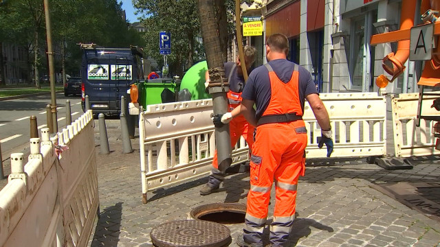 Liège : curage exceptionnel des égouts du centre-ville