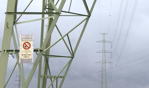 Ligne haute tension Gramme-Rimière renforcée