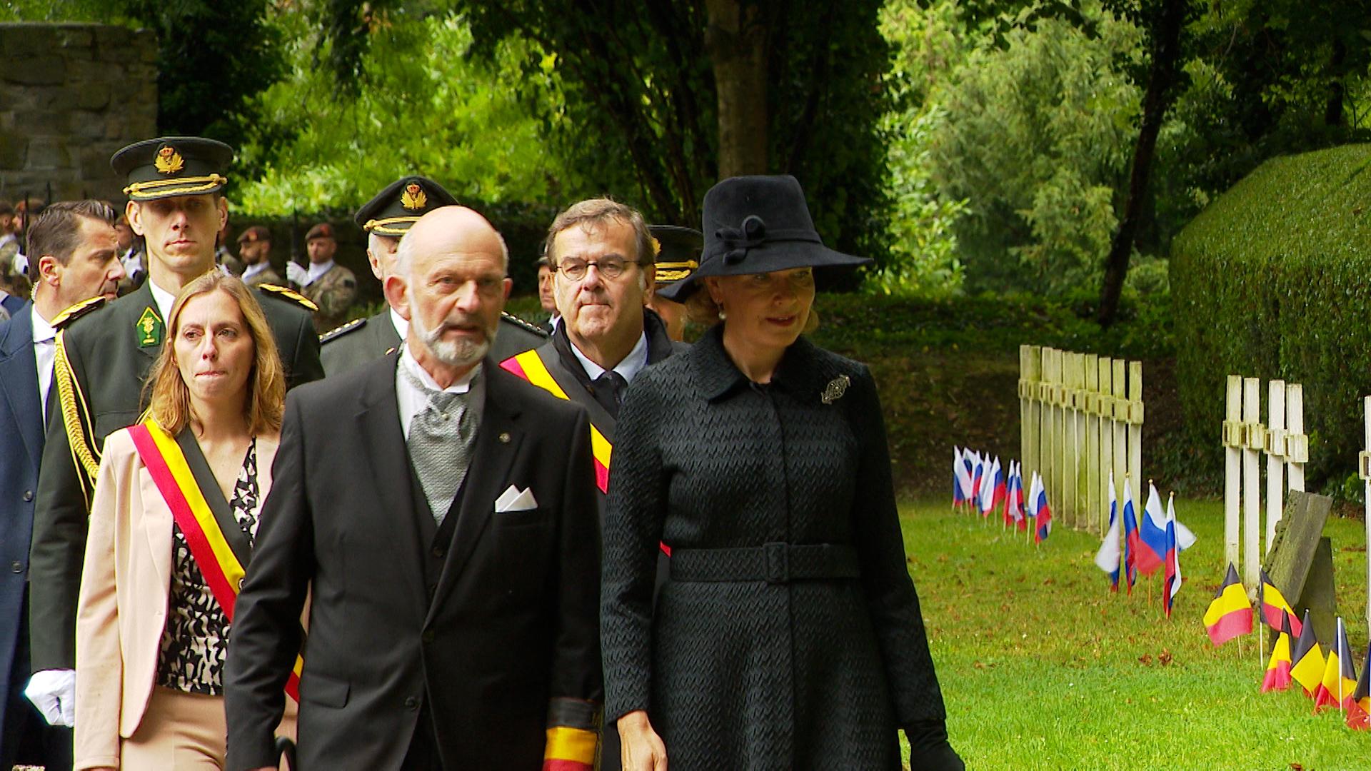 La Reine Mathilde à l' Enclos des Fusillés