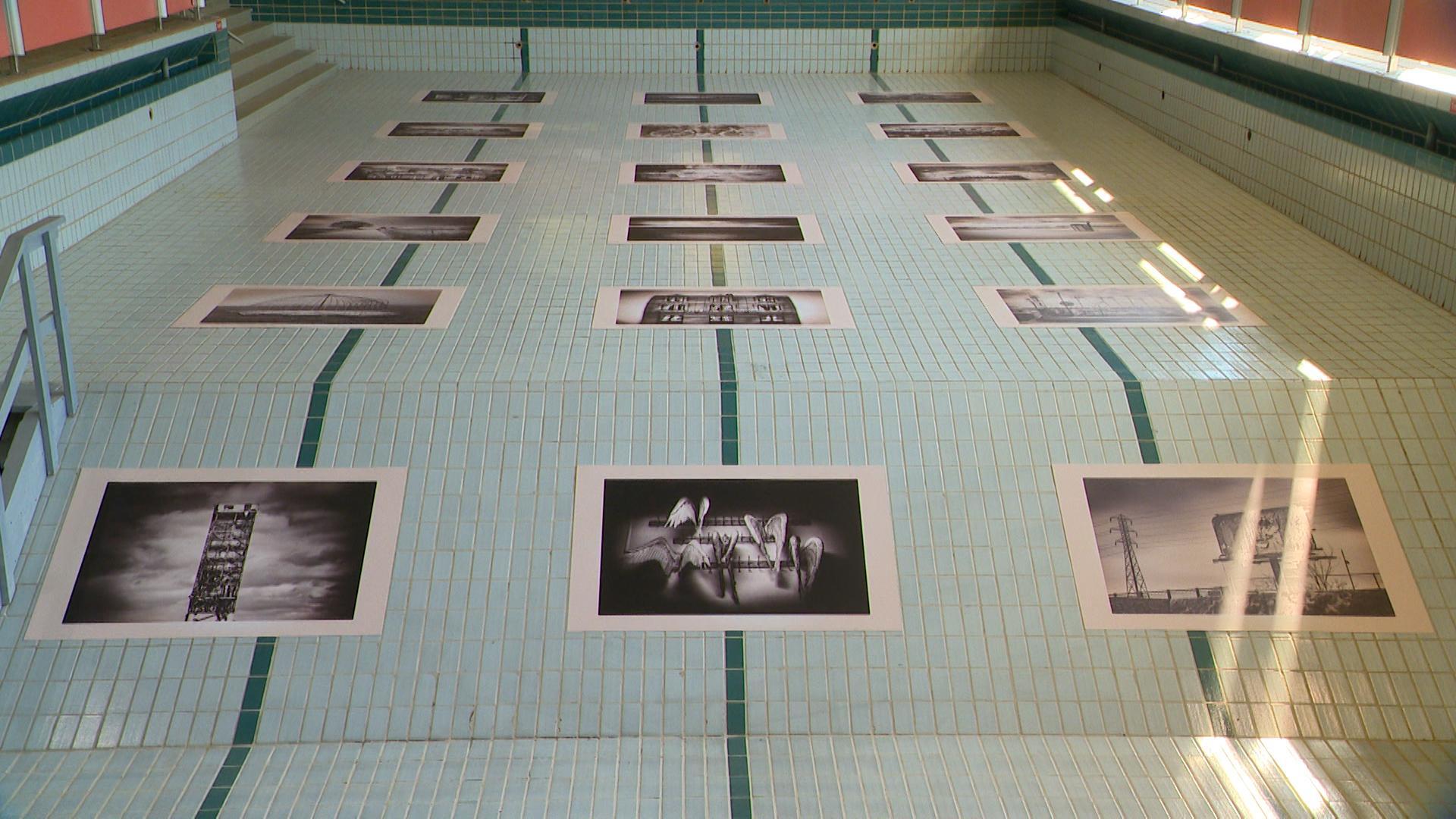 Le Sepia Imaginarium de Bruno D'Alimonte à la piscine de Hannut