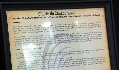 Charte de collaboration entre 5 sports de raquette