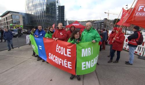 6 000 enseignants dans les rues de Liège