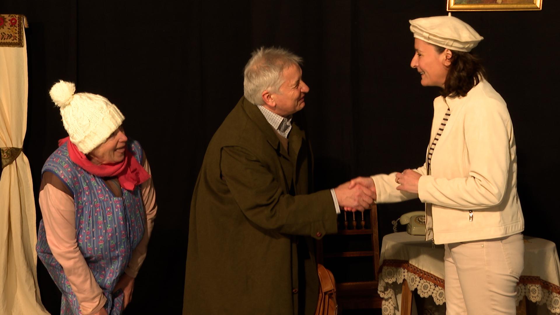 "L'héritière, une messe pour des patates" une nouvelle comédie de Gisèle Mariette avec Manue Happart et Didier Boclinville