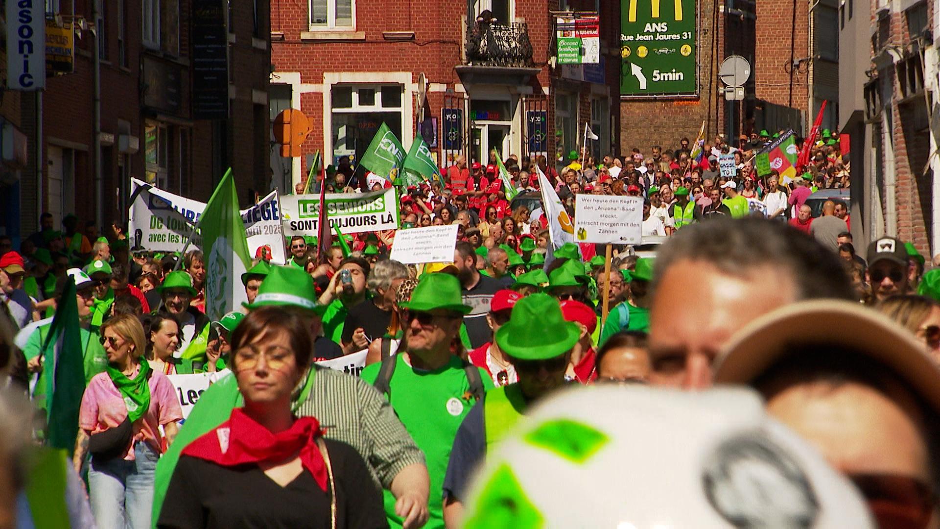 8000 manifestants à Liège pour la grève nationale