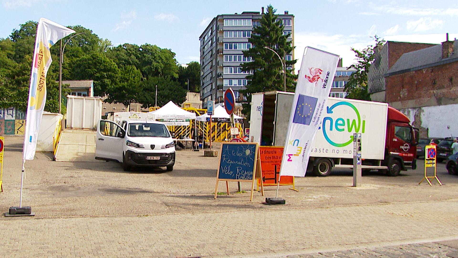 Le recyparc mobile et la Conciergerie sociale à la rencontre des liégeois