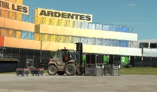 Le site des Ardentes presque prêt à accueillir les festivaliers