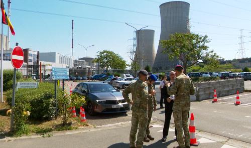 Les militaires de retour à la centrale de Tihange