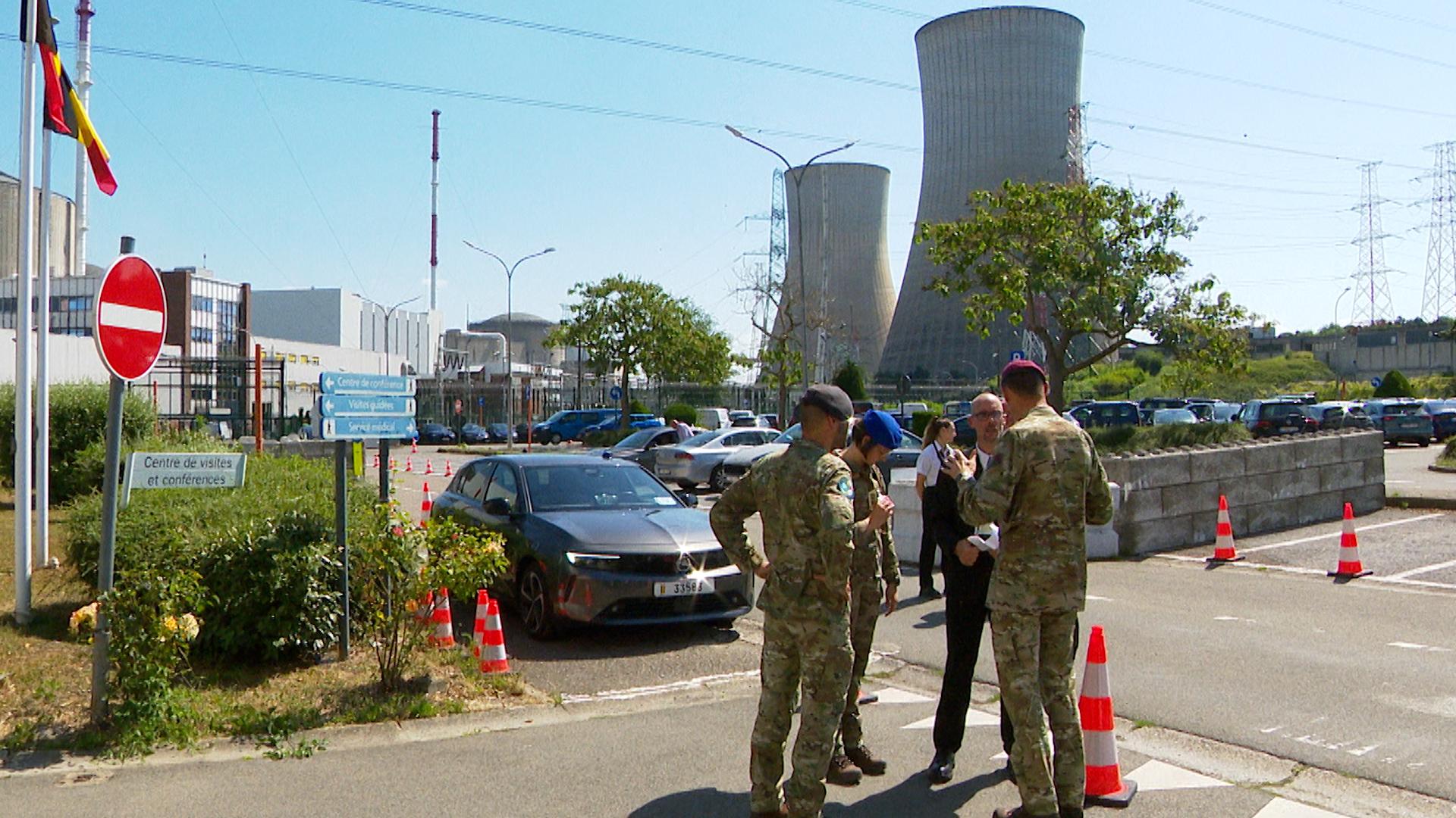 Les militaires de retour à la centrale de Tihange