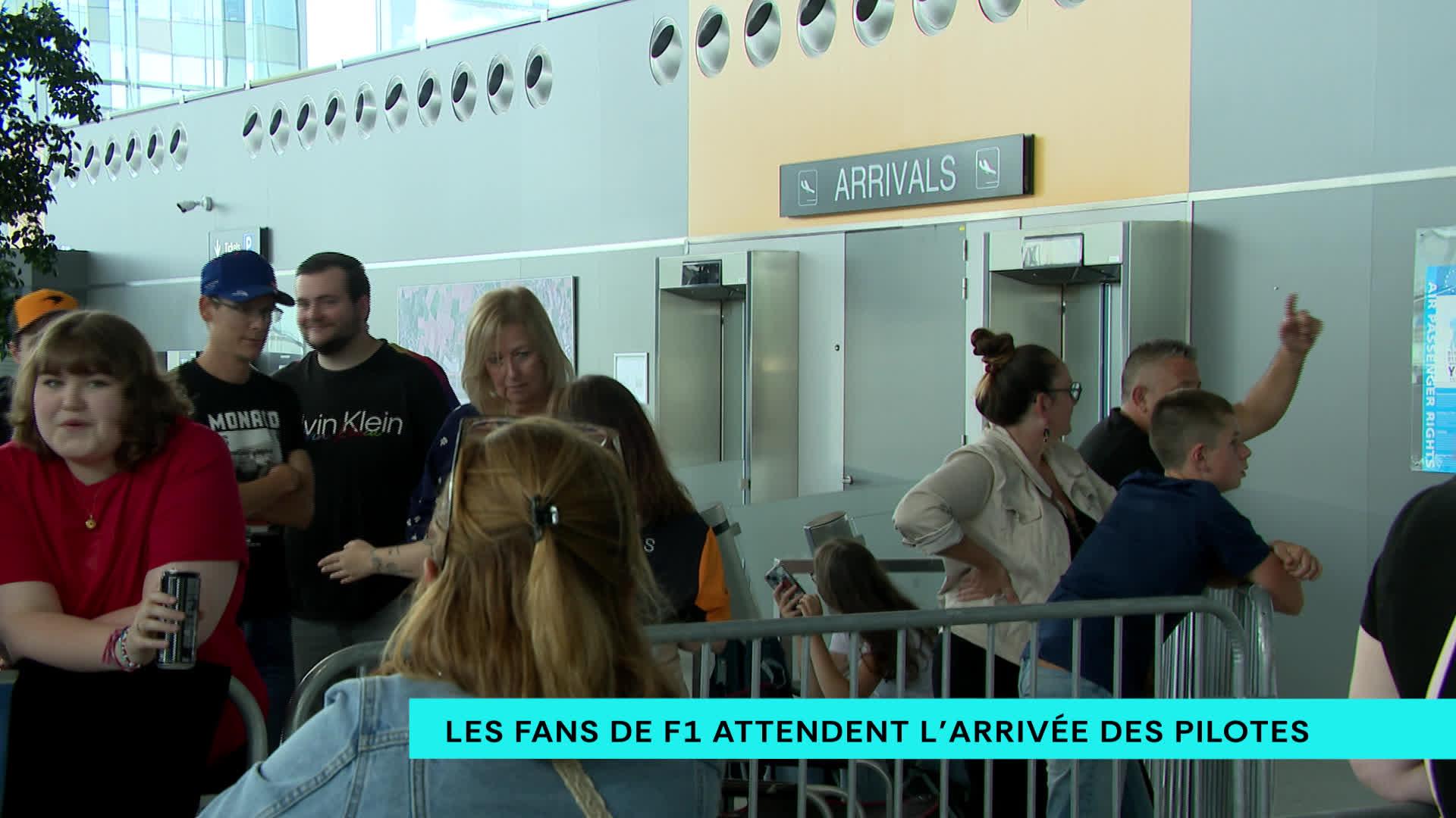 Les fans de F1 attendent les pilotes