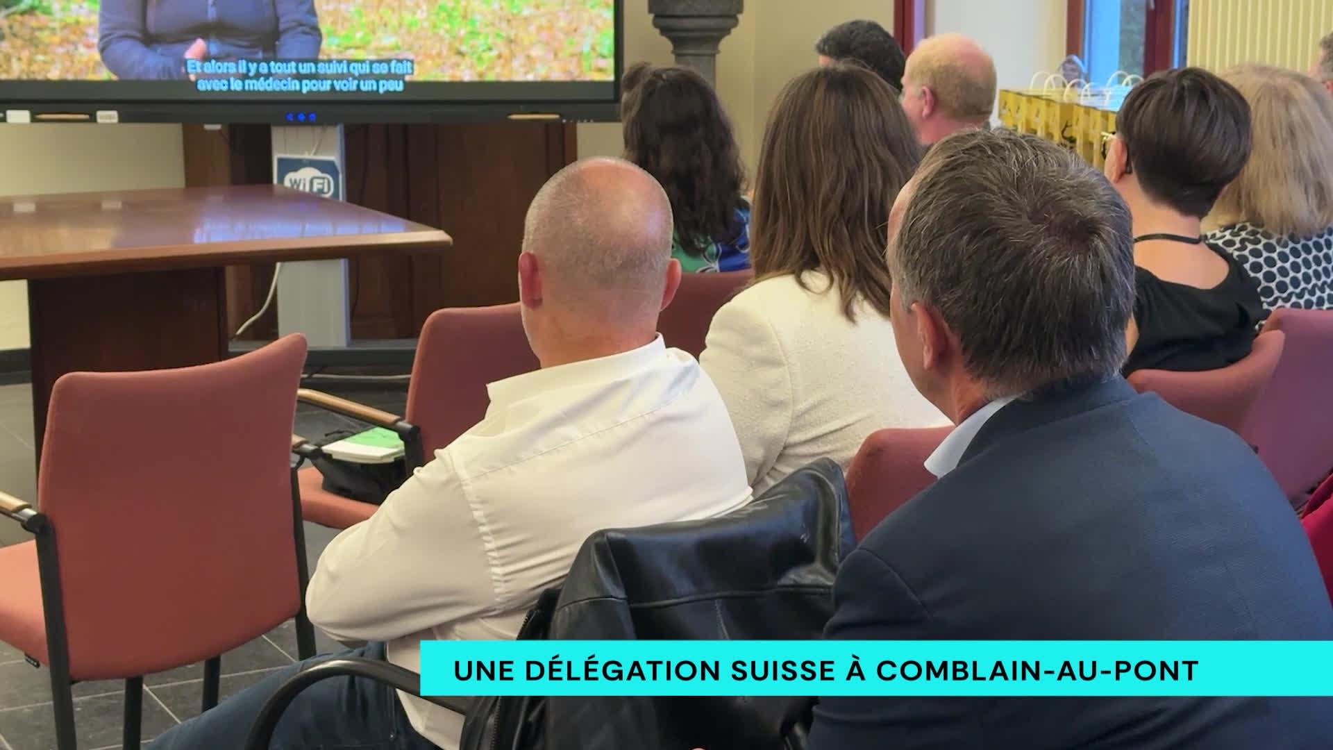 Une délégation Suisse en visite à Comblain-au-Pont