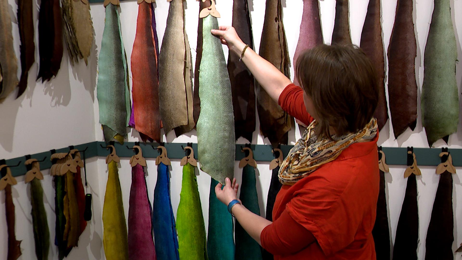 Unique à Liège: une tannerie de cuirs de poissons