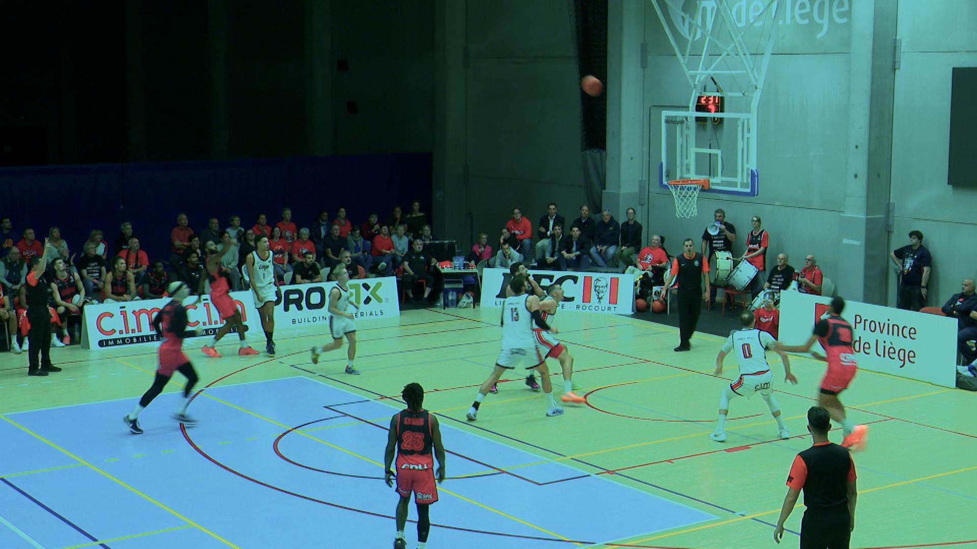 Tenace, le CB Liège aura résisté 30 minutes face au Spirou de Charleroi