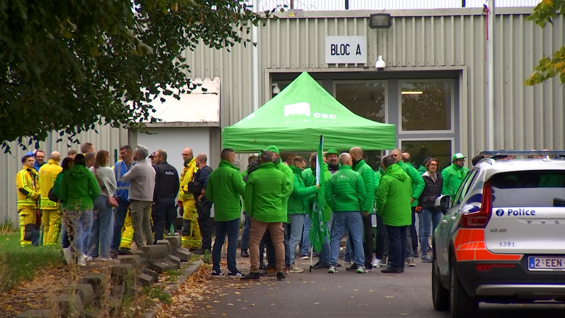 Lantin: Action solidaire commune des agents pénitentiaires et des pompiers