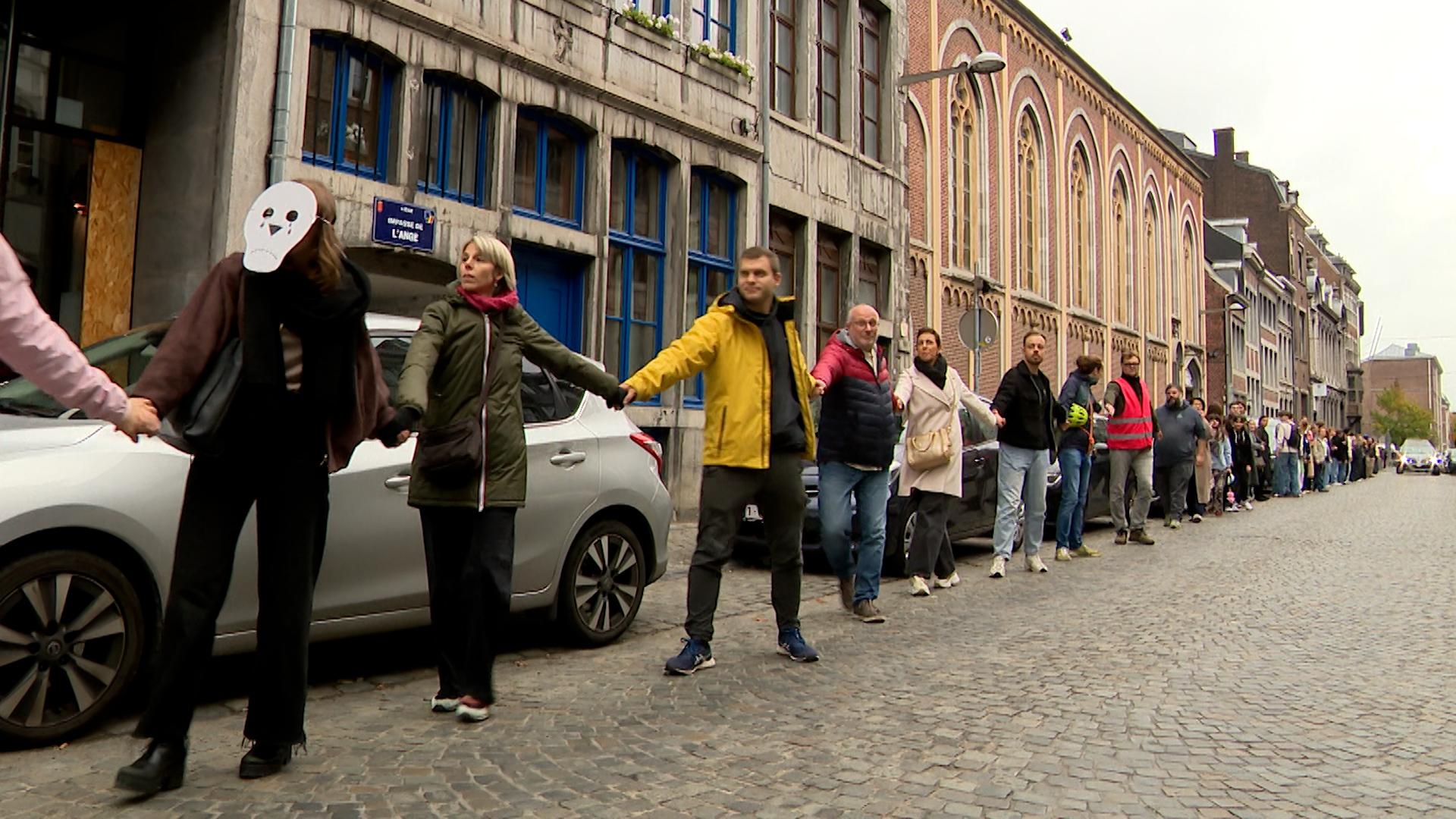 Les enseignants liégeois dans la rue