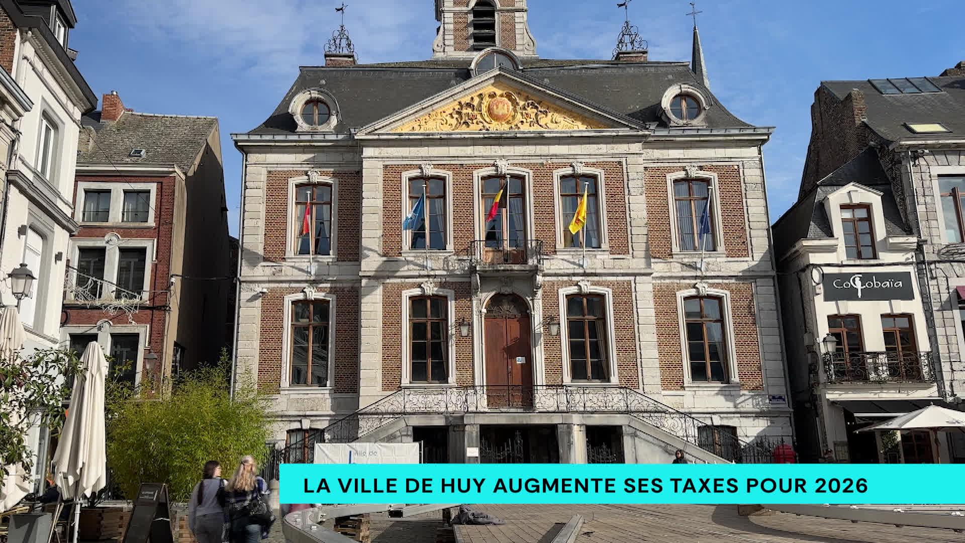 la Ville de Huy augmente ses taxes pour 2026