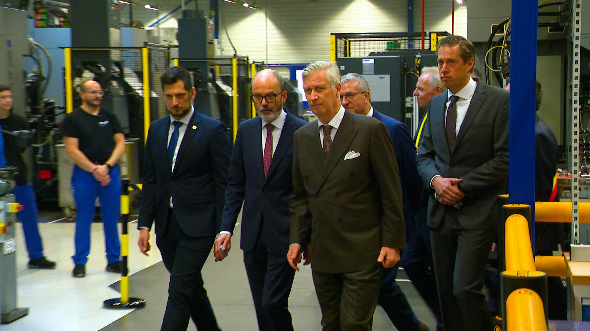 Visite du Roi Philippe à la FN Herstal