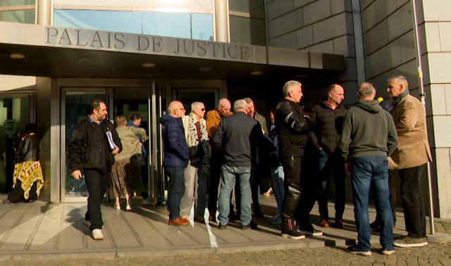 Grève des huissiers d’audience au Palais de Justice.