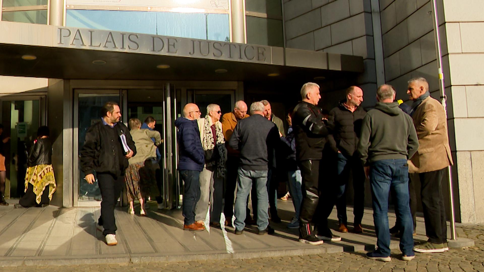 Grève des huissiers d’audience au Palais de Justice.