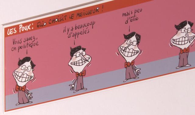 "Au fil du bleu" l'exposition hommage à la dessinatrice de presse Cécile Bertrand