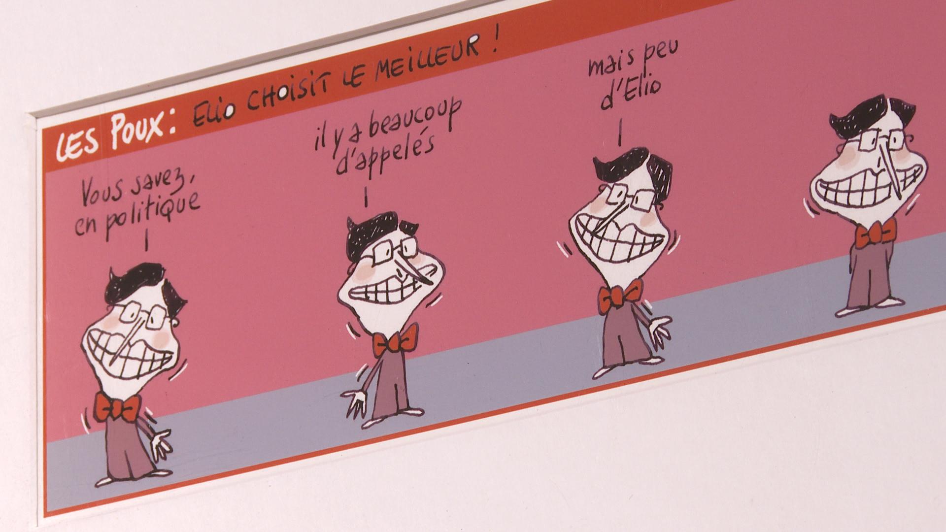 "Au fil du bleu" l'exposition hommage à la dessinatrice de presse Cécile Bertrand