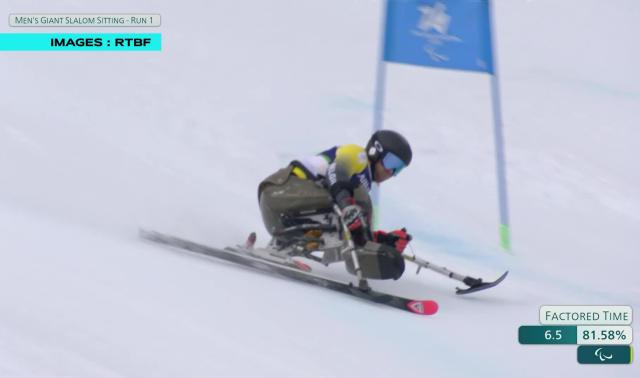 Jeux paralympiques : Jérémie Prégardien victime d'un trou dans la neige en slalom géant