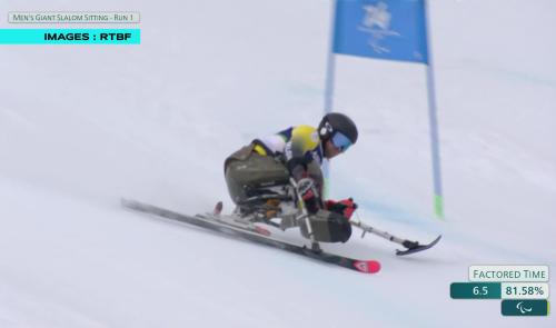 Jeux paralympiques : Jérémie Prégardien victime d'un trou dans la neige en slalom géant