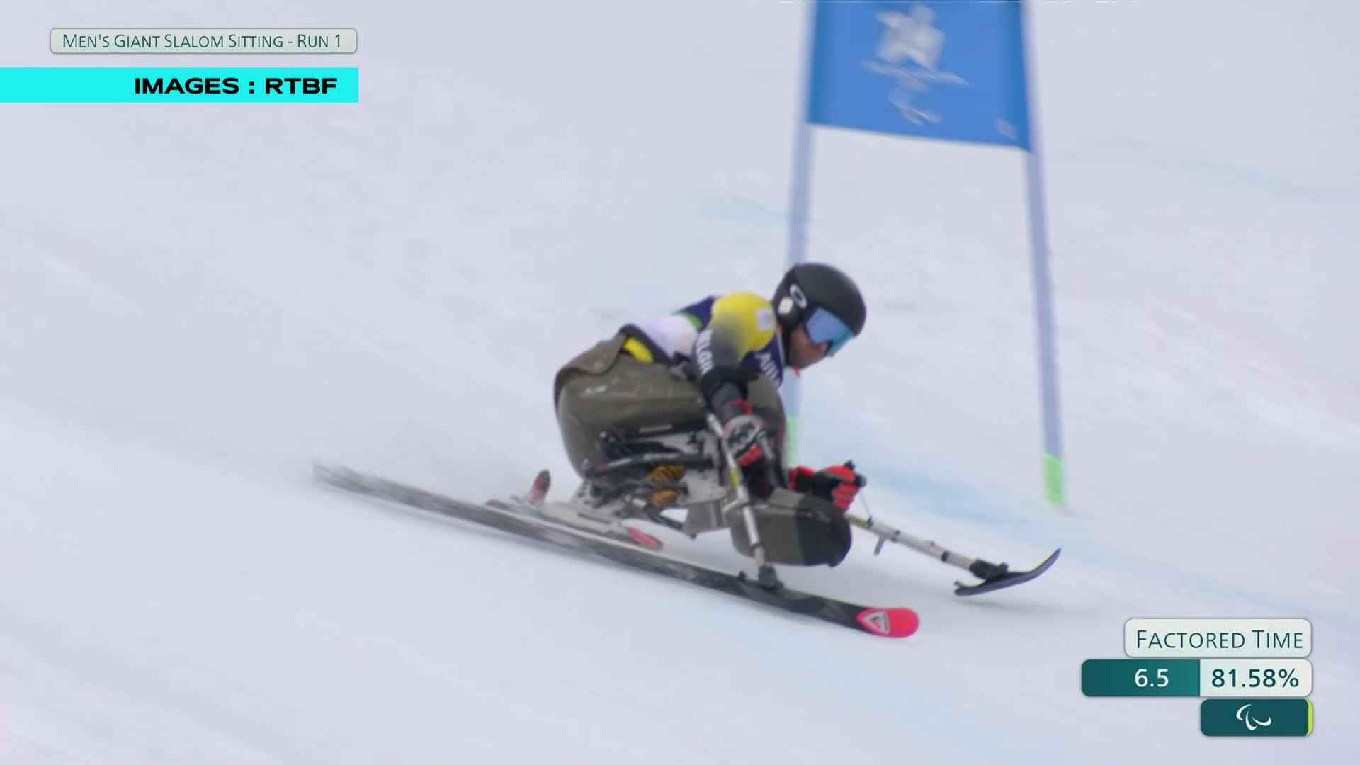 Jeux paralympiques : Jérémie Prégardien victime d'un trou dans la neige en slalom géant