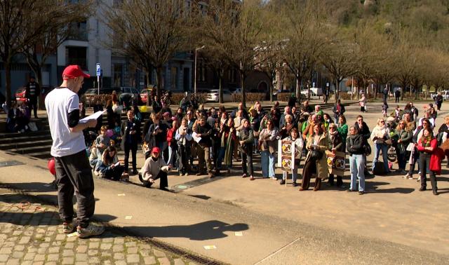Le 1er avril des enseignants à Liège