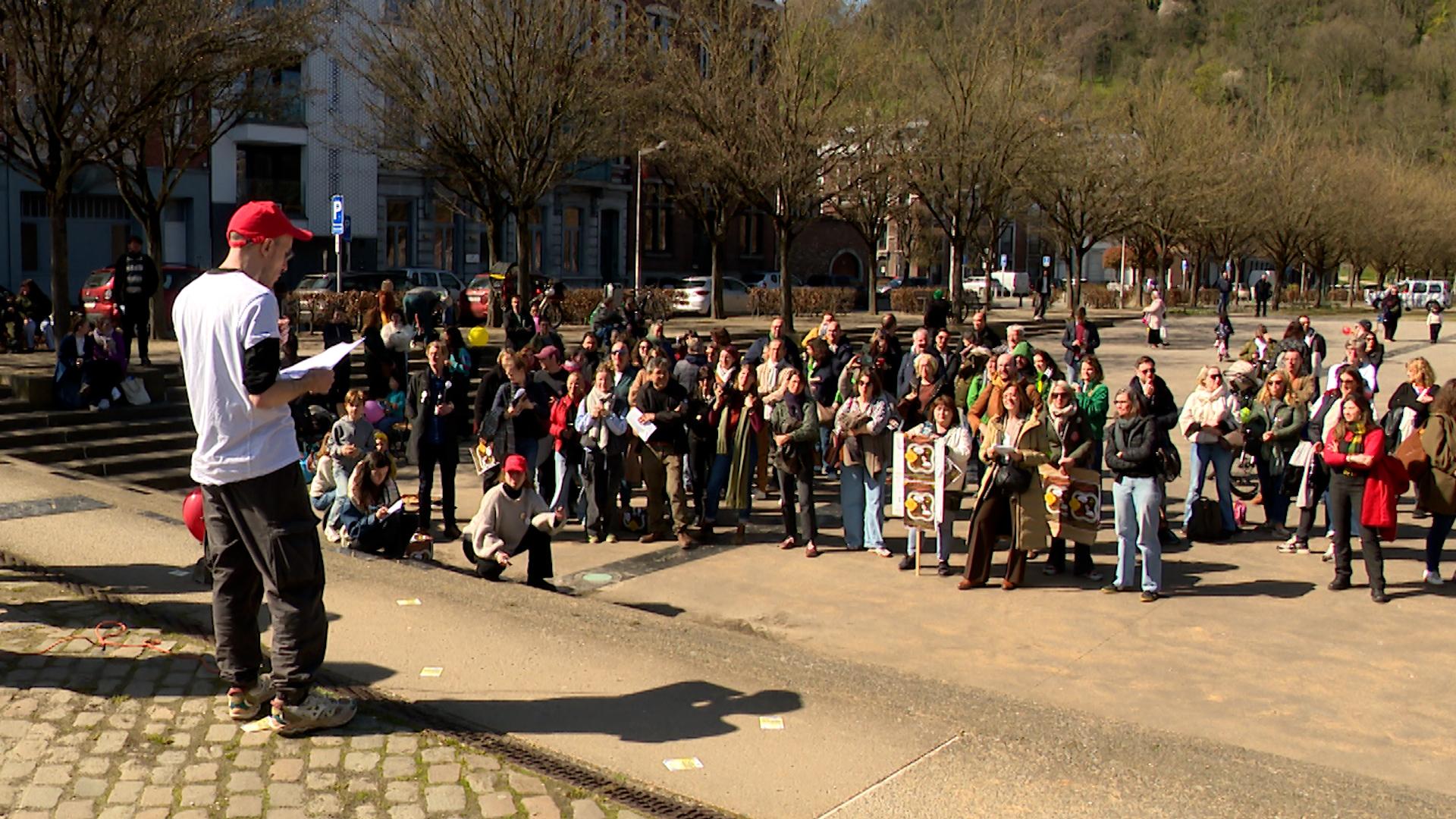 Le 1er avril des enseignants à Liège
