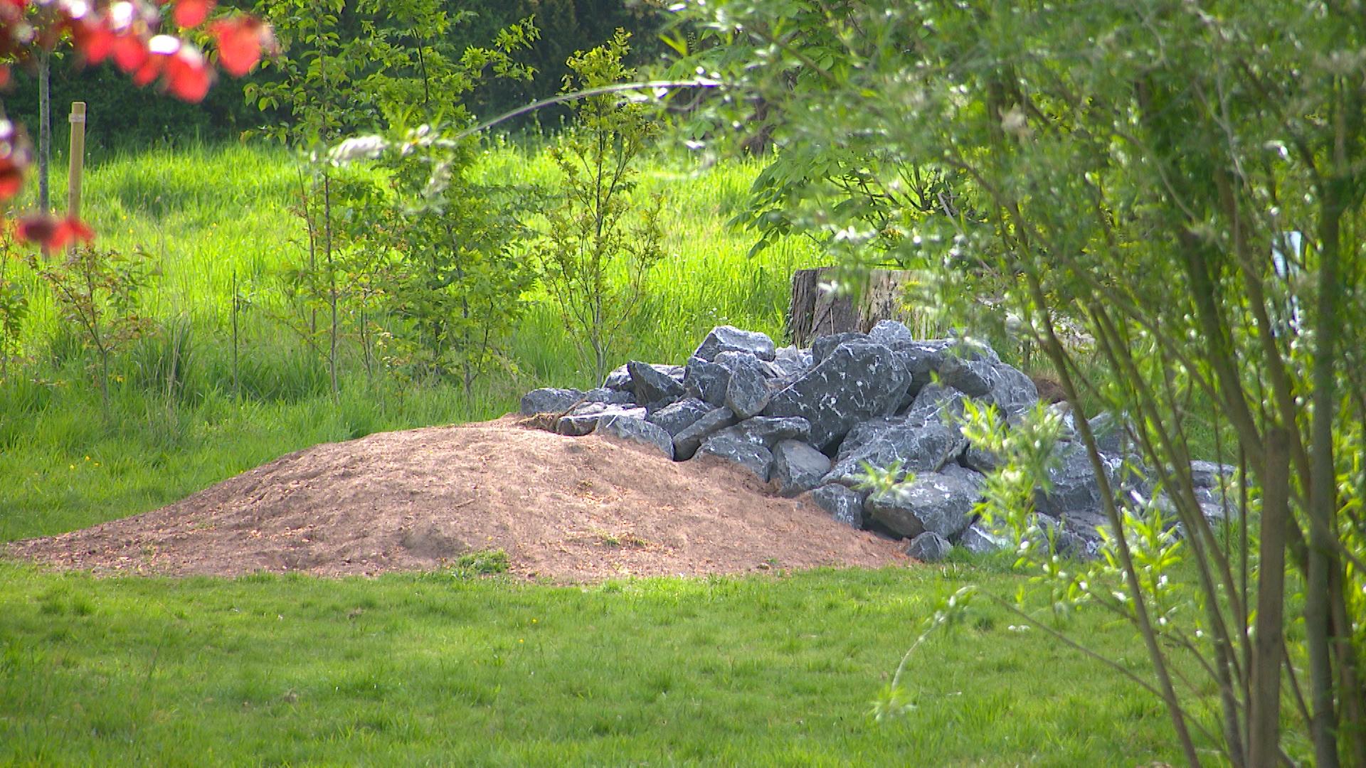 Tas de pierres dans des parcs de Chaudfontaine
