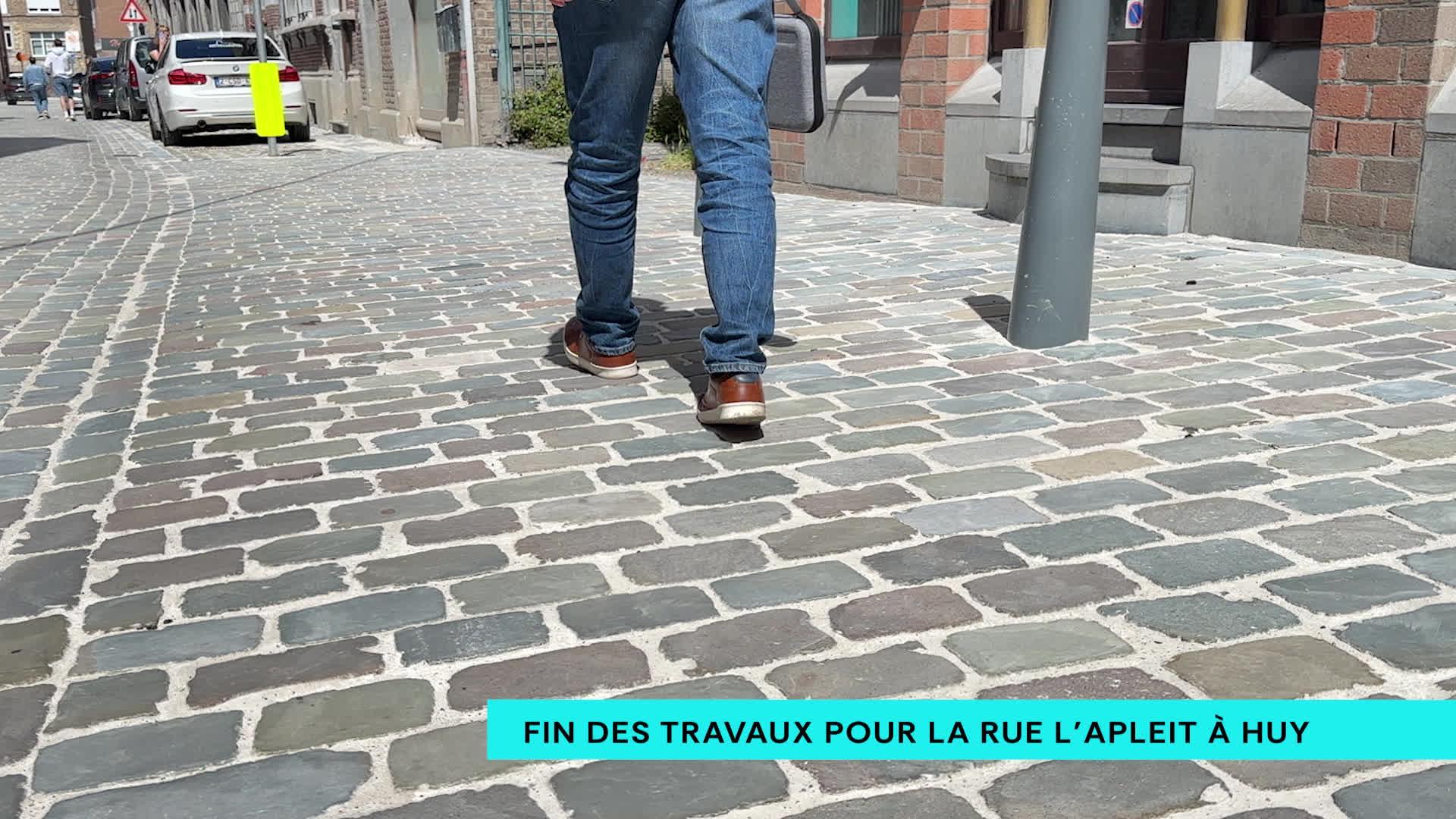 À Huy, la rue l’Apleit est à nouveau accessible