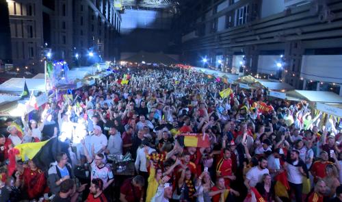 Les Diables Rouges font vibrer Seraing en pleine nuit