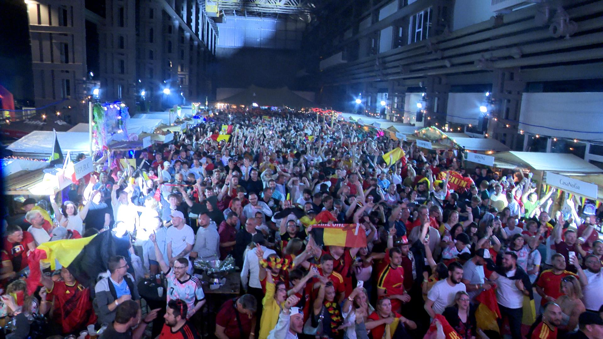 Les Diables Rouges font vibrer Seraing en pleine nuit