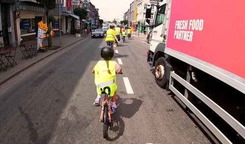 Rouler à vélo dans la circulation