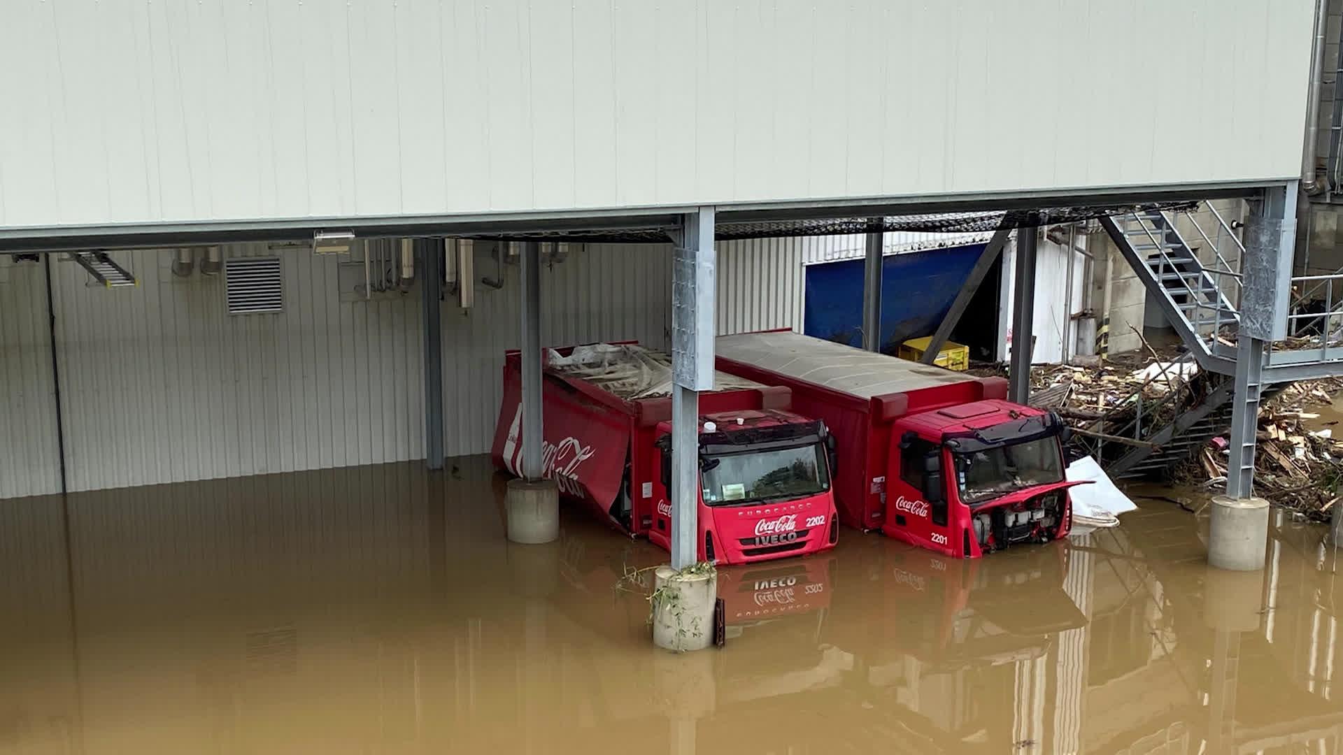 Commémoration sur le site d'embouteillage de Chaudfontaine