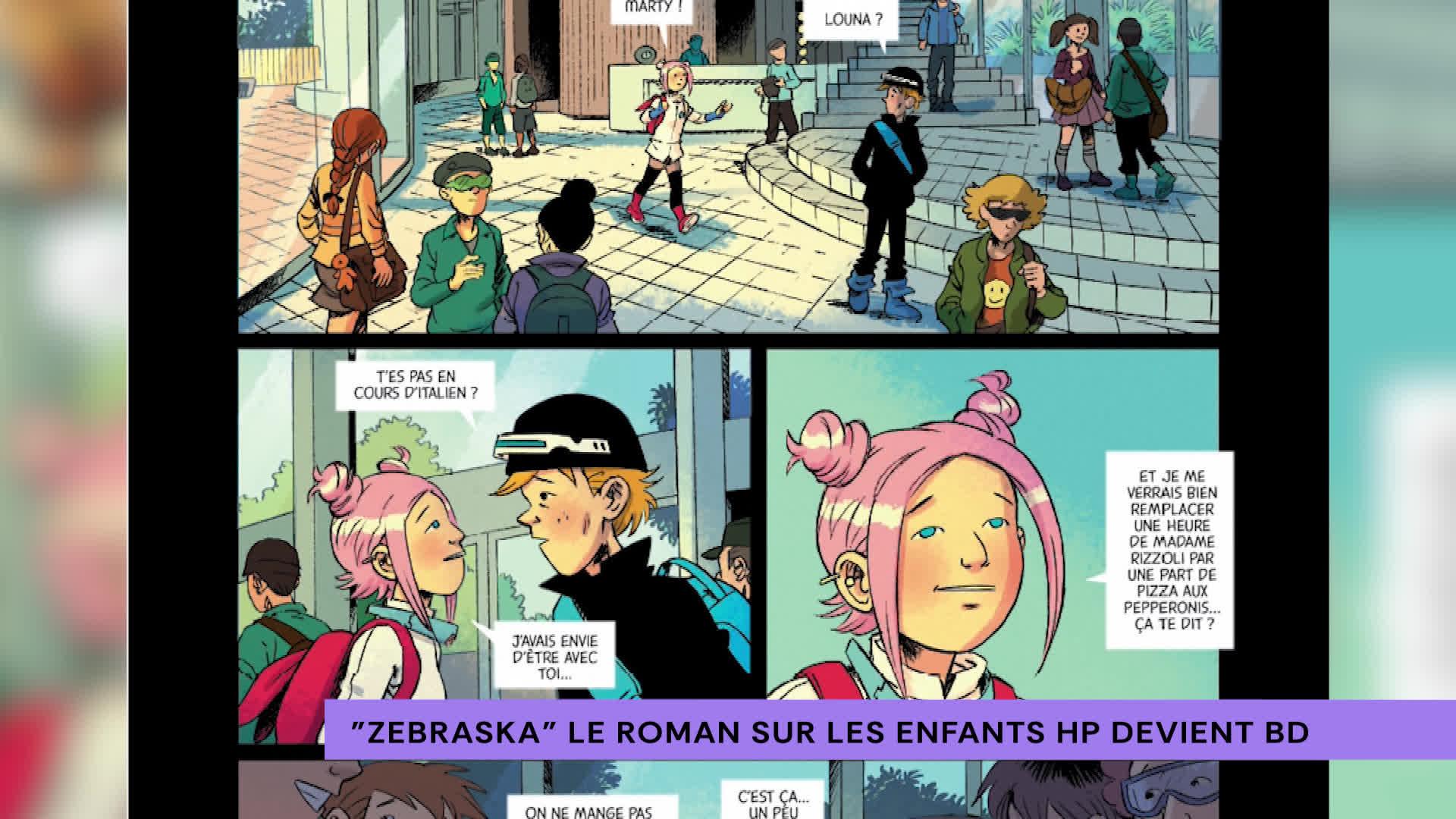 Le roman "Zebraska", sur la complexité d'être un enfant HPI, adapté en BD