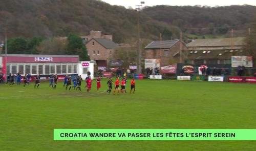 Football (P1): le Croatia Wandre va passer les fêtes l'esprit serein