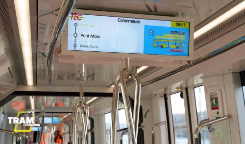 Tram en commun S7#19 : découvrez les annonces dans le tram de Liège