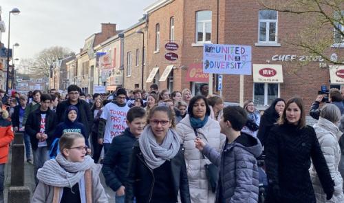 Des élèves de Saint-Georges et de Huy disent non à l'expulsion !