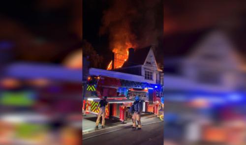 Oreye : incendie dans un ancien bureau de Poste en rénovation